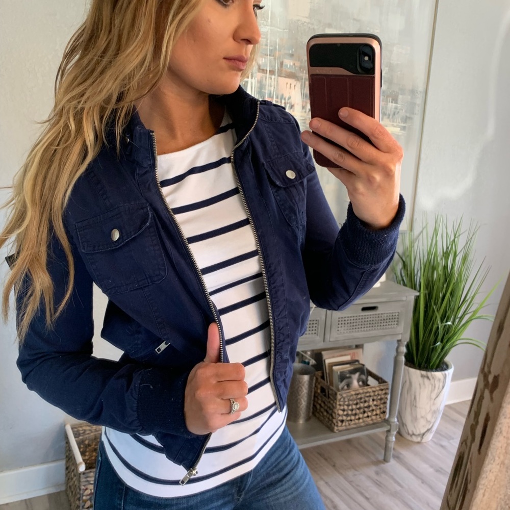 Charlotte Russe Navy Jacket